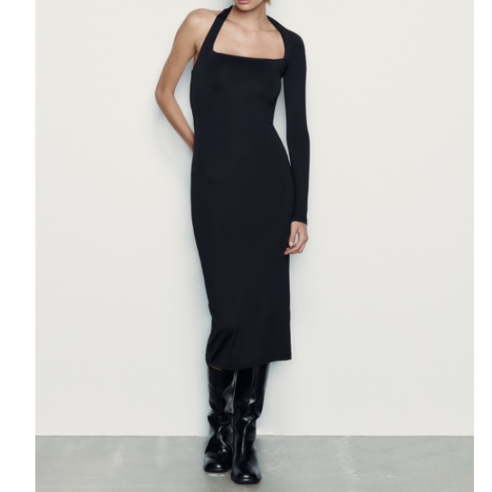 Zara fitted asymmetric dress